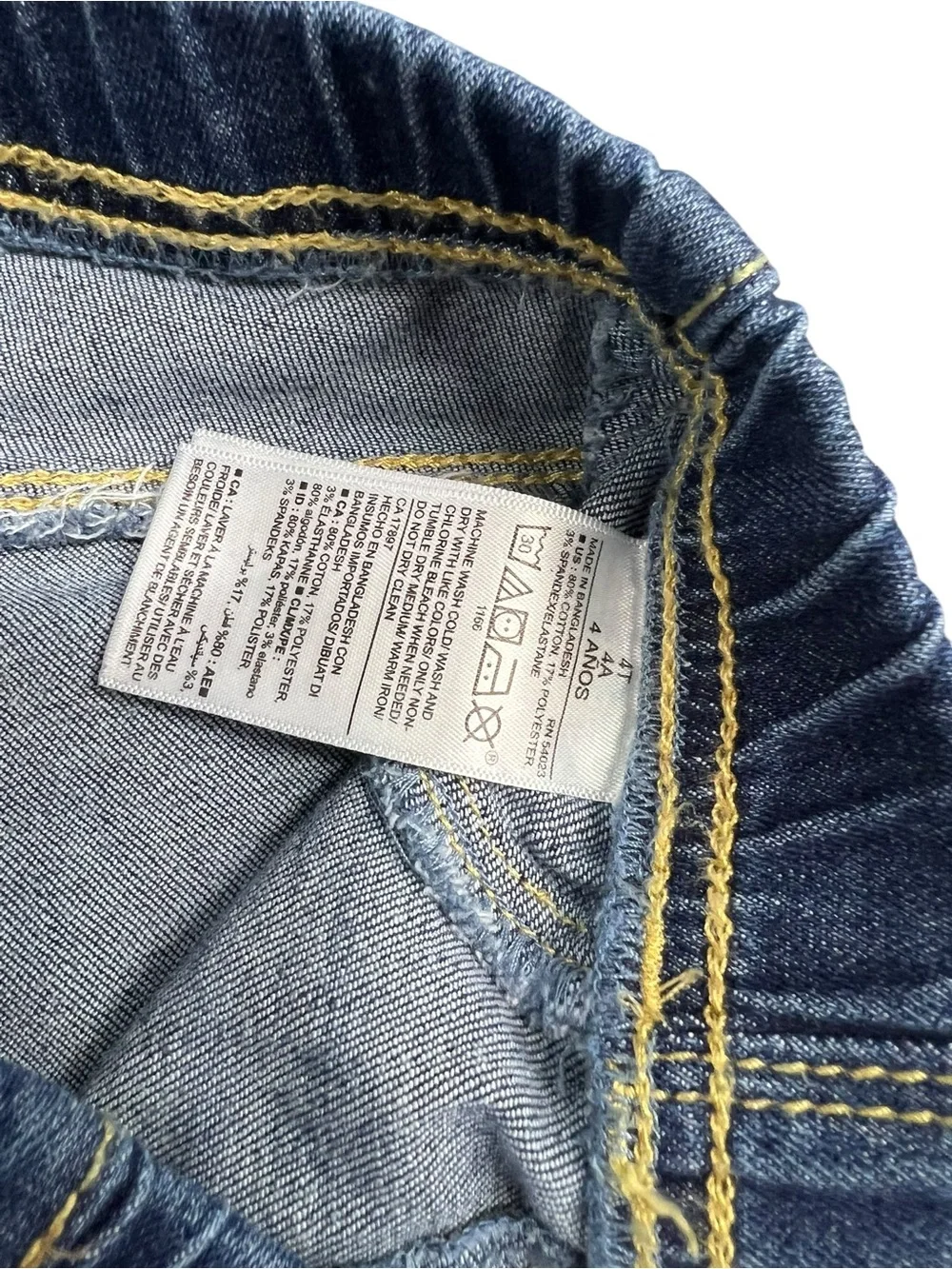 Old Navy 4T Medium Wash Pull-On Jeggings Jeans